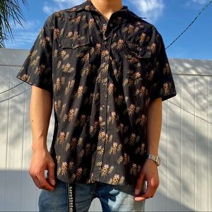 Sapphire Lounge button up w/ rare flaming dice